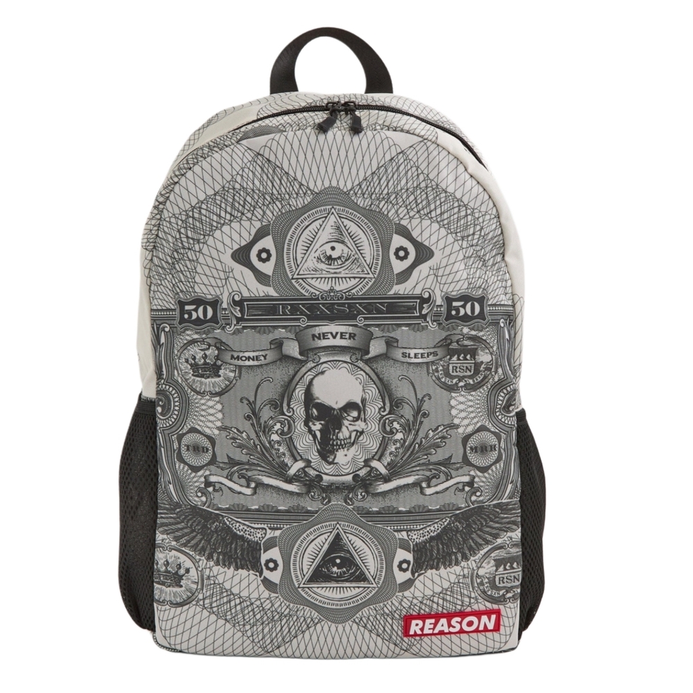 Reason Gray Currency Men's Backpack